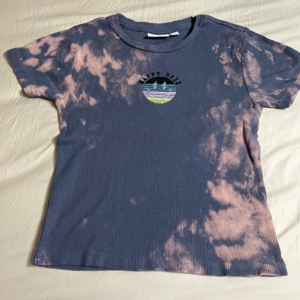 Public Library Tie-Dye Short Sleeve Ribbed T-shirt
